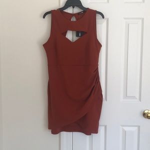 NEW: Burnt orange mini dress